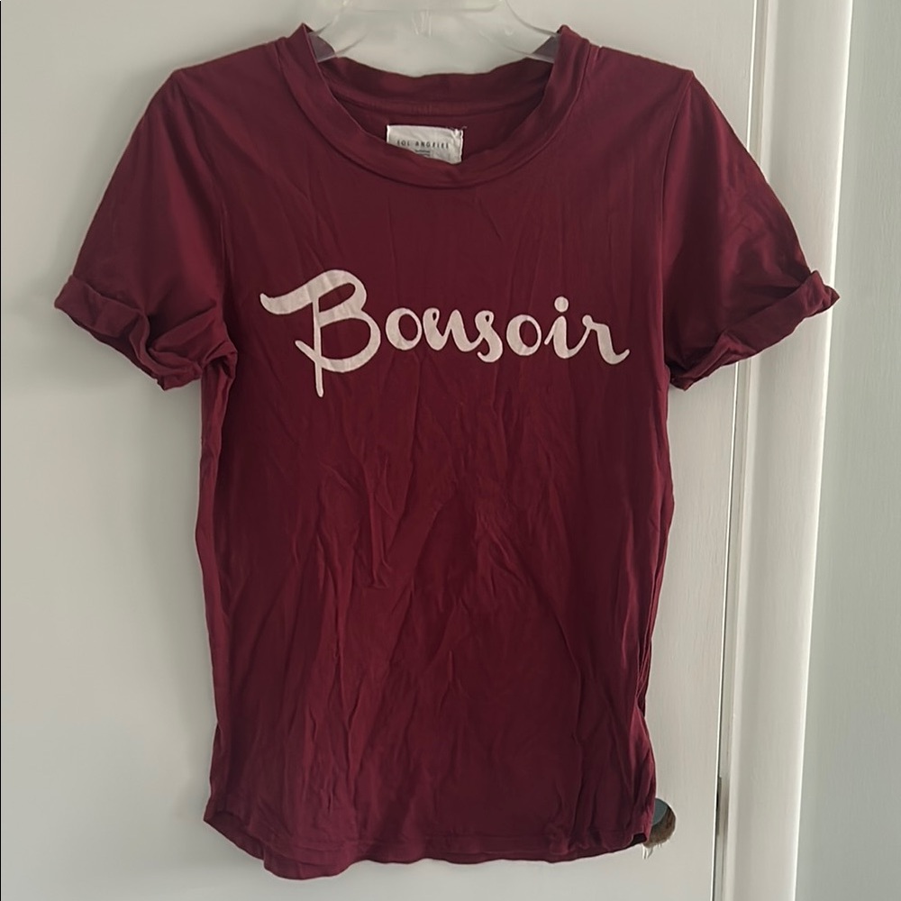 Sol Angeles Maroon Bonsoir Tee